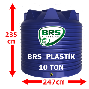 10 Ton Plastik Dikey Su Deposu