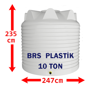 10 Tonluk Plastik Su Deposu