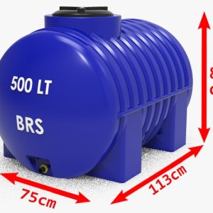 500 Litre Yatay Plastik Su Deposu