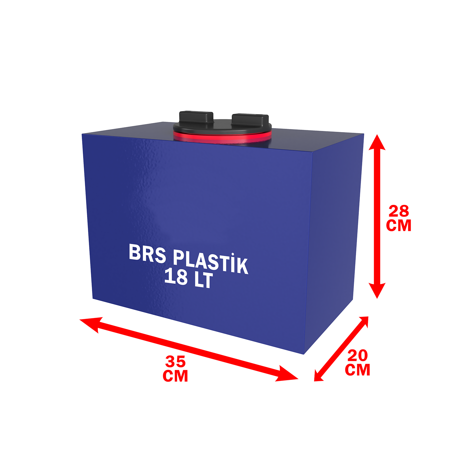 18 Litre Plastik Su Deposu