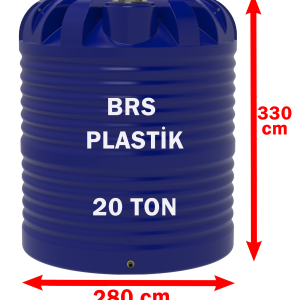 20 Ton Plastik Dikey Su Deposu