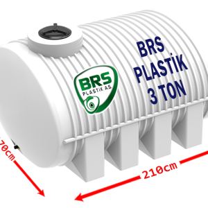 3 Tonluk Yatay Yeraltı Plastik Su Deposu