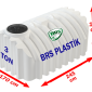 3 Ton Yatay Yeraltı Plastik Su Deposu